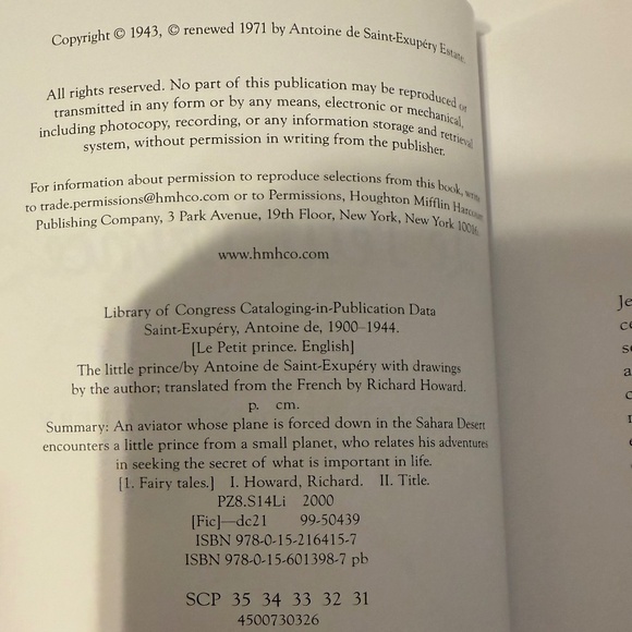 Le Petit Prince (The Little Prince) French Edition - Picture 4 of 5